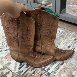 Women's Corral Brown Leather Western Cowboy Boots
